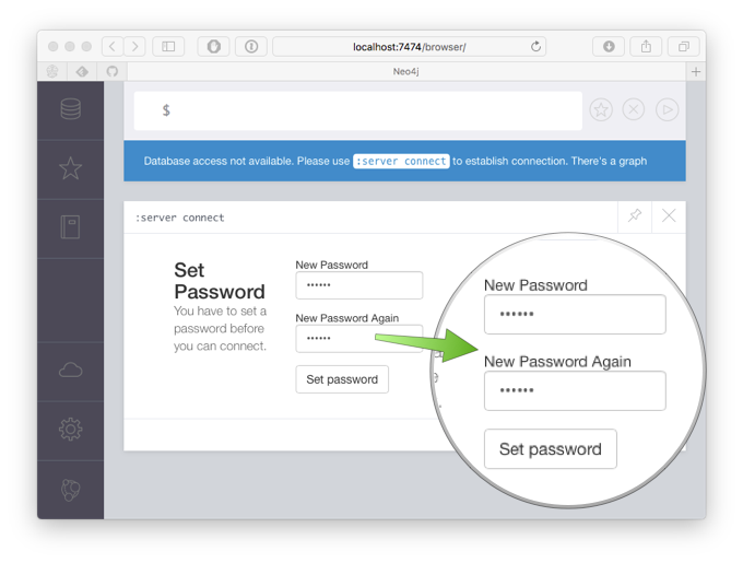 neo4j setpassword